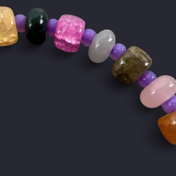 Multicolor Glass Bead Bracelet - Picture 4 of 5